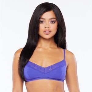 Savage X purple cotton essentials bralette M